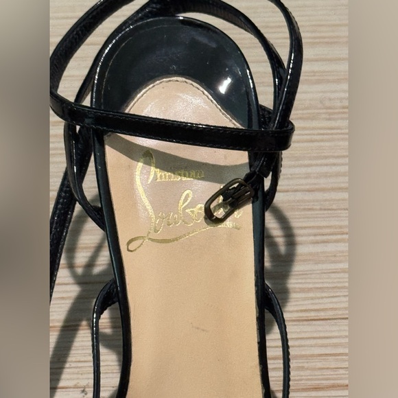 Christian Louboutin Black Patent Leather Heels - Picture 5 of 10